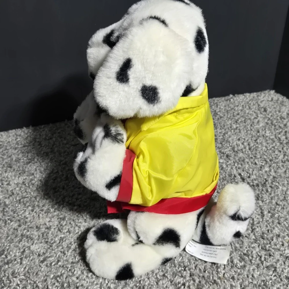 VINTAGE‎ Texaco Dalmatian Dog Plush Stuffed Animal Pilot Fireman 1998 12